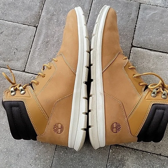 Timberland Graydon Sneaker Lace-up Boot Wheat Nubuck Sz 9 - Picture 7 of 9